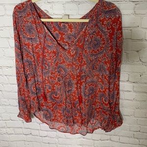 Size L lucky brand blouse top reposh